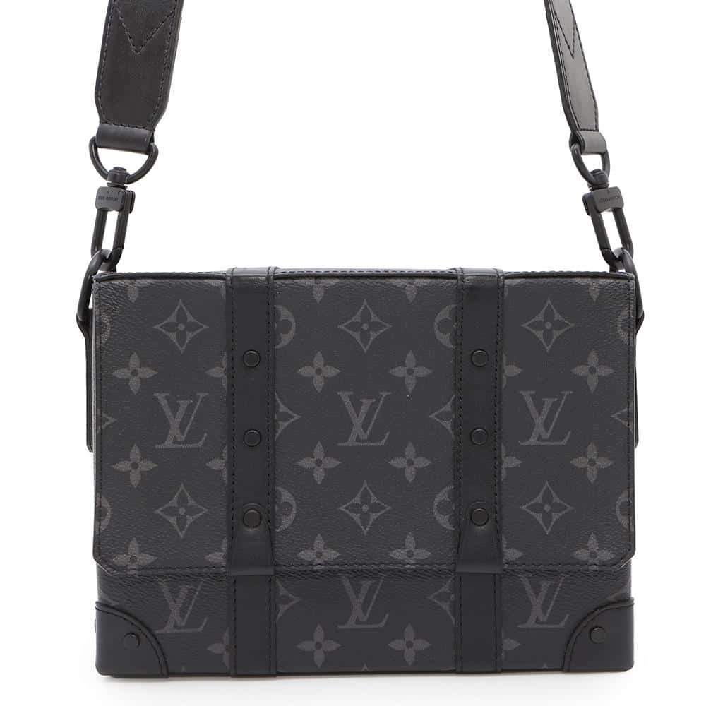 Louis Vuitton Shoulder Bag Monogram Eclipse Black Trunk Messenger Black